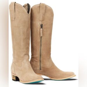 LANE WOMEN'S PLAIN JANE SUEDE TALL WESTERN BOOTS - ROUND TOE